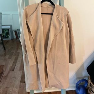 Chicwish Oversized Tan Coat worn once